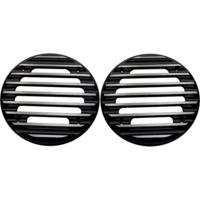 Speaker Grills, Ultra, Finned, Black, Pair