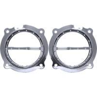 Speaker Grills, Dimpled, Chrome, Pair