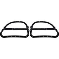 Speaker Grills, Road Glide, Dimpled, Black, Pair