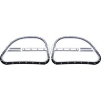 Speaker Grills, Road Glide, Dimpled, Chrome, Pair