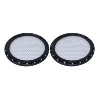 Speaker Grills, 6.5 Inch, Dimpled, Black, Pair