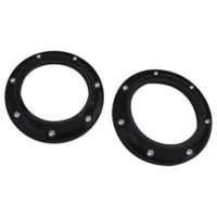 Tweeter Trim Ring, St25, Dimpled, Black, Pair