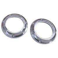 Tweeter Trim Ring, St25, Dimpled, Chrome, Pair