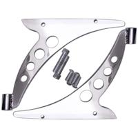 Crash Bar Bracket Eliminators / Fairing Support Brackets, Chrome