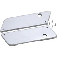 Bag Latch Covers, Smooth, Chrome, Pair