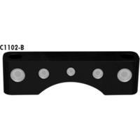 Fender Spacer, Dimpled, Black, Pair