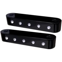 Fender Spacer, 14, Dimpled, Black, Pair