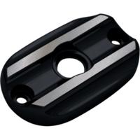 Master Cylinder Lid, Rear, Finned, Black