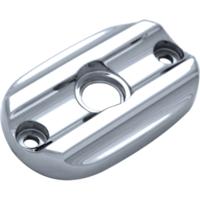 Master Cylinder Lid, Rear, Finned, Chrome