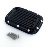 Master Cylinder Lid, 08-13, Clutch, Dimpled, Black