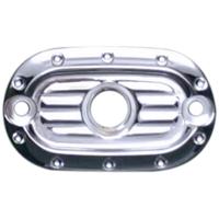 Master Cylinder Lid, Rear, Dimpled, Chrome