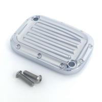 Master Cylinder Lid, 14-16, Clutch, Dimpled, Chrome