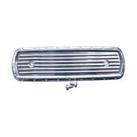 Air Cleaner Cover Insert, 17, Dimpled, Chrome