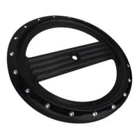 Air Cleaner Cover Insert, Free Flow, Dimpled, Black
