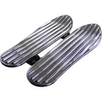 Floorboards, Finned, Chrome, Pair