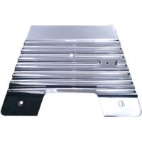 Firewall Plate, Finned, Chrome