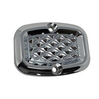 Master Cylinder Lid, 08, Lower, Diamondback, Chrome